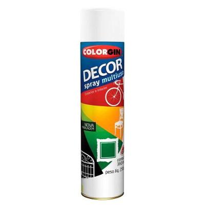 Spray Decor Multiuso Branco 360ml - Colorgin Para Metal, Madeira, Gesso E Cerâmica