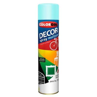 Spray Decor Multiuso Azul Céu 360ml - Colorgin Para Metal, Madeira, Gesso E Cerâmica