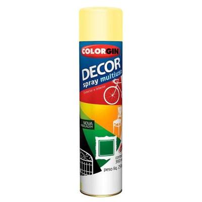 Spray Decor Multiuso Amêndoa 360ml - Colorgin Para Metal, Madeira, Gesso E Cerâmica