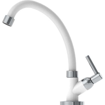 Torneira De Bancada Para Cozinha Em Abs, Branca E Cromado, 14069 Delta Ostenvonder
