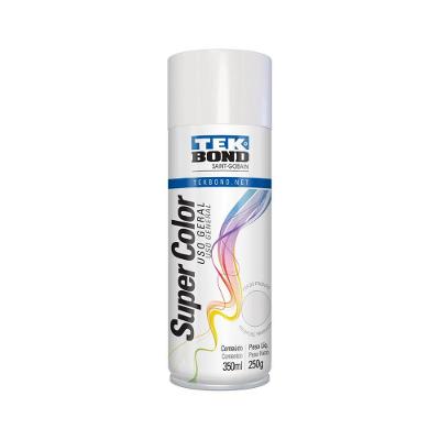 Tinta Aerossol Uso Geral 350ml - Tekbond Branco Brilhante