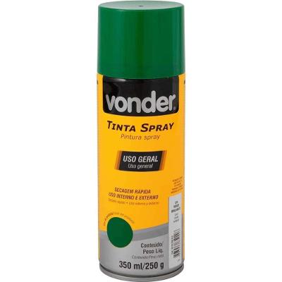Tinta Em Spray Verde, 350 Ml/250 G, Vonder Verde