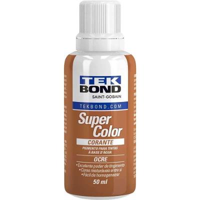Corante Líquido Para Tinta A Base D'água, Ocre, 50 Ml, Tekbond