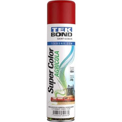 Tinta Spray Agrícola Vermelho Ms, 400 Ml, Tekbond Vermelho