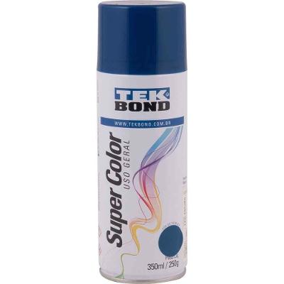 Tinta Spray Azul Escuro, 350 Ml, Tekbond Azul Escuro