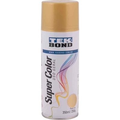 Tinta Spray Dourado, 350 Ml, Tekbond Dourado