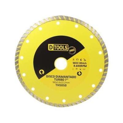 Disco Diamantado Turbo Pro 7'' Borda 8mm - Dtools - Corte Preciso E Rápido