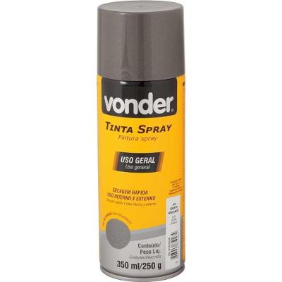 Tinta Em Spray Grafite, 350 Ml/250 G, Vonder Grafite