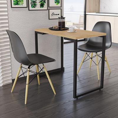 Conjunto Mesa De Cozinha 90cm e 2 Cadeiras Nature
