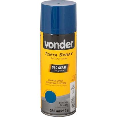 Tinta Em Spray Azul, 350 Ml/250 G, Vonder Azul