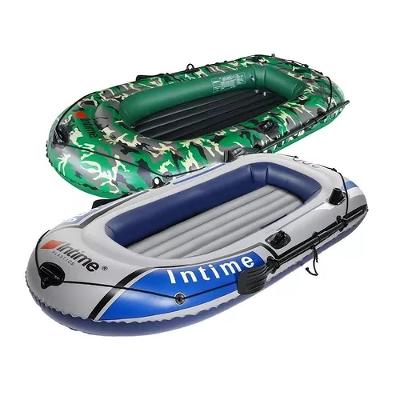 Bote Inflavel 2 Pessoas Barco Camuflado Pesca Kit Completo 2 Remos Bomba De Ar Praia Piscina Lago Rio Profissional