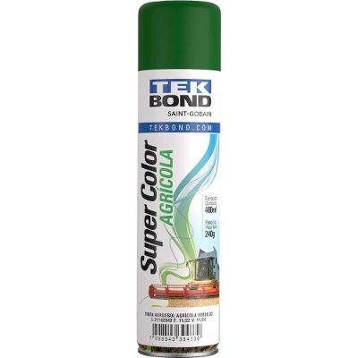 Tinta Spray Agrícola Verde Jd, 400 Ml, Tekbond Verde