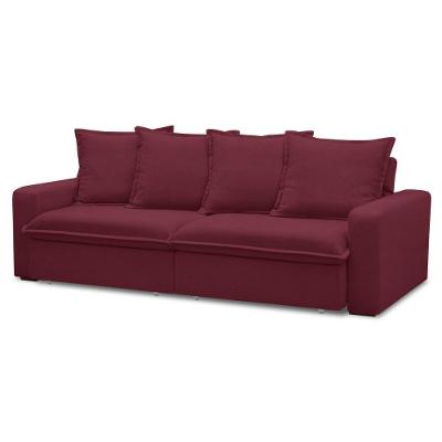 Sofá Retrátil Reclinável 3 Lugares 195cm Roma F05 Veludo Bordô - Mpozenato