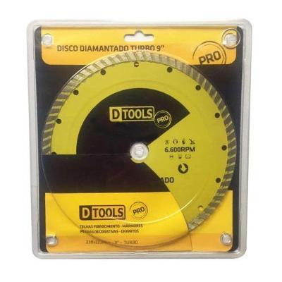 Disco Diamantado Turbo Pro 9'' Para Corte De Concreto - Dtools