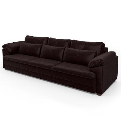 Sofá Retrátil 3 Lugares Para Sala 297cm Dijon Couro Bordô S07 - Mpozenato