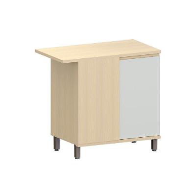 Balcão Cozinha Canto MDF 1 Porta 95cm Aura Carvalho