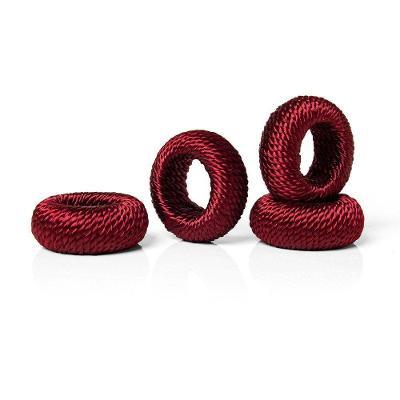 Anel De Guardanapo Copa E Cia 4 Peças Rayon Vermelho
