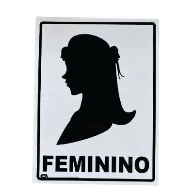 Placa Feminino 15cm X 20cm