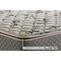 Cama Box Solteiro: Colchão Espuma Herval Ag65 Fort + Base Crc Suede White(88X188)