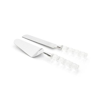 Conjunto De Talheres Copa E Cia Para Bolo 2 Peças Garbo Cristal Silver