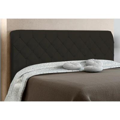 Cabeceira Cama Box Casal Queen 160cm Paris Veludo Chocolate - Js Móveis