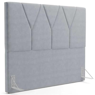 Cabeceira Cama Box Casal 140cm Aura Suede W01 Cinza - Mpozenato
