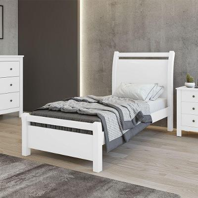 Cama De Solteiro Reali Lopas Branco