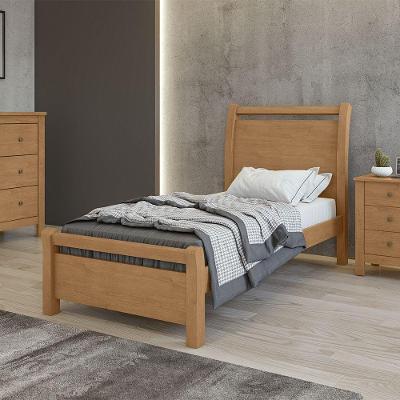 Cama De Solteiro Reali Lopas Amendoa Clean