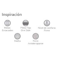 Cama Box Queen: Colchão Molas Bonnel Herval Inspiracion + Base CRC Courano Branco(158x198) - 3