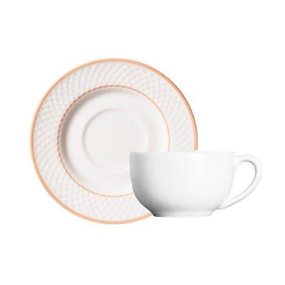 Xícara Com Pires Copa E Cia Aquarelle Em Cerâmica Memorias De Páscoa Dolce Easter