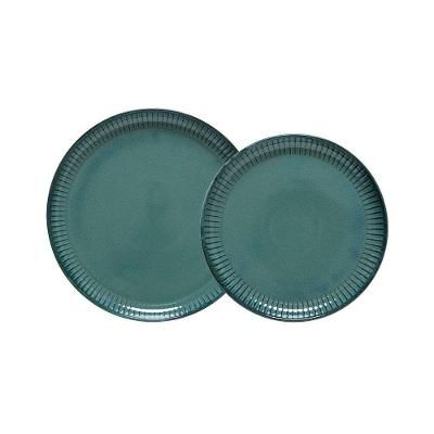 Jogo Copa E Cia 12 Peças Ravonna Em Cerâmica Chloros Verde