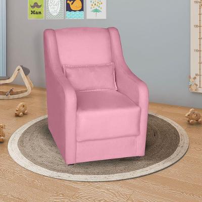 Poltrona Para Amamentação Glamour Com Almofada Rosê