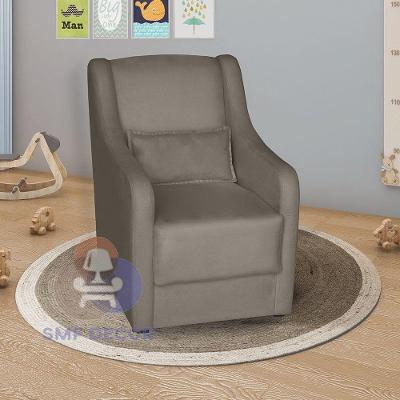 Poltrona Para Amamentação Glamour Com Almofada Capuccino