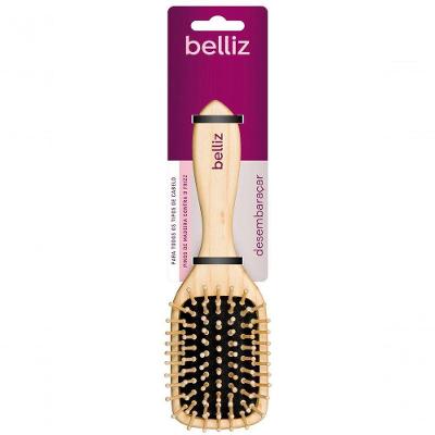 Escova De Madeira Retangular Com Cerdas De Madeira Belliz