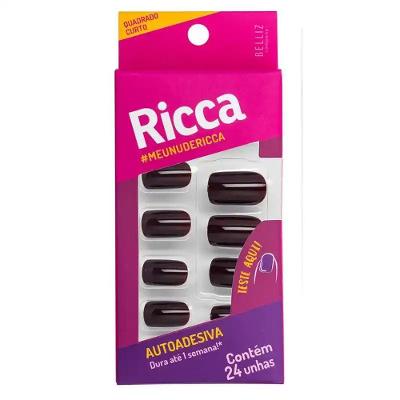 Unhas Autoadesivas Chocolate Ricca
