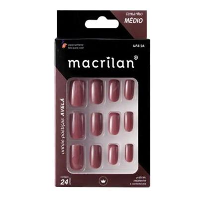 Unhas Postiças Tamanho Médio Macrilan Cor Avelã