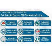 Cama Box Baú c/Auxiliar Solteiro: Colchão Espuma Orthoflex D33 Comfortpedic Line + Base CRC Courano White(88x188) - 9