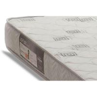 Cama Box Viúva: Colchão Espuma Ortobom Light Saúde + Base CRC Courano Black(128x188)