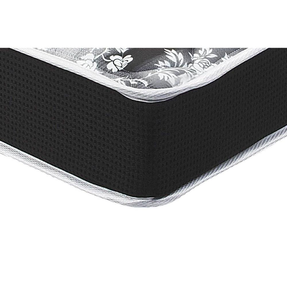 Cama Box Baú Casal: Colchão Espuma Luckspuma D28 Celebrity Pro + Base CRC Suede Black(138x188) - 4