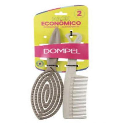 Kit Escova+pente Café Dompel