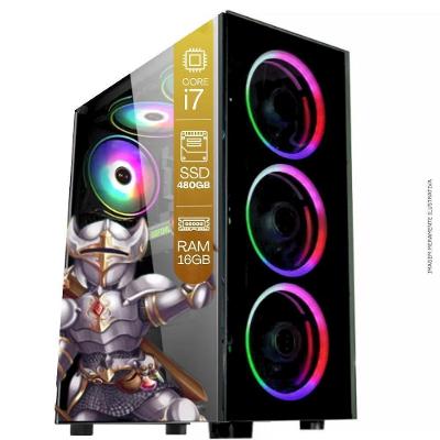Computador Pc Gamer Tob Intel Core I7 Ssd 480gb 16gb Windows 10 Pro Trial