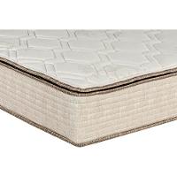 Cama Box c/Auxiliar Casal: Colchão Luckspuma Bonnel Montreal Spring + Base CRC Courano Branco(138x188)