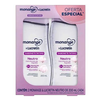 Kit Sabonete Intimo Neutro Monange-lucretin 200ml