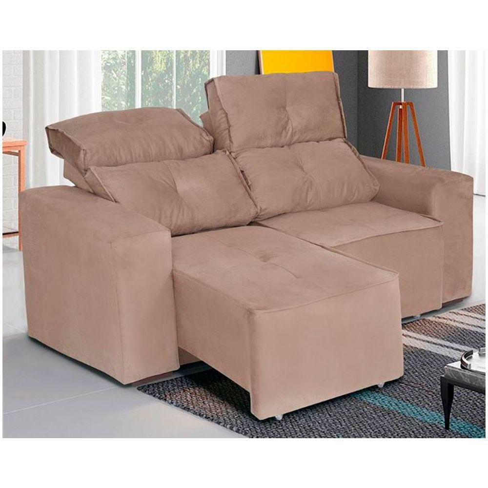 Estofado Adapt 2 Lugares Retrátil E Reclinável Espuma D23 Paraná Marrom - 5