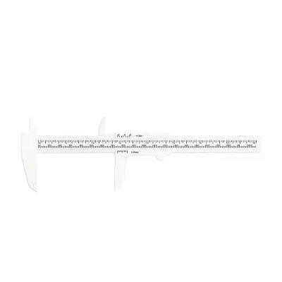 Paquímetro De Plástico Branco 20cm Santa Clara