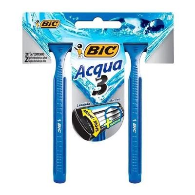 Aparelho De Barbear Acqua 3 Azul Bic