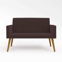 Kit Namoradeira 2 Lugares Reforçada + 2 Poltronas marrom - 5