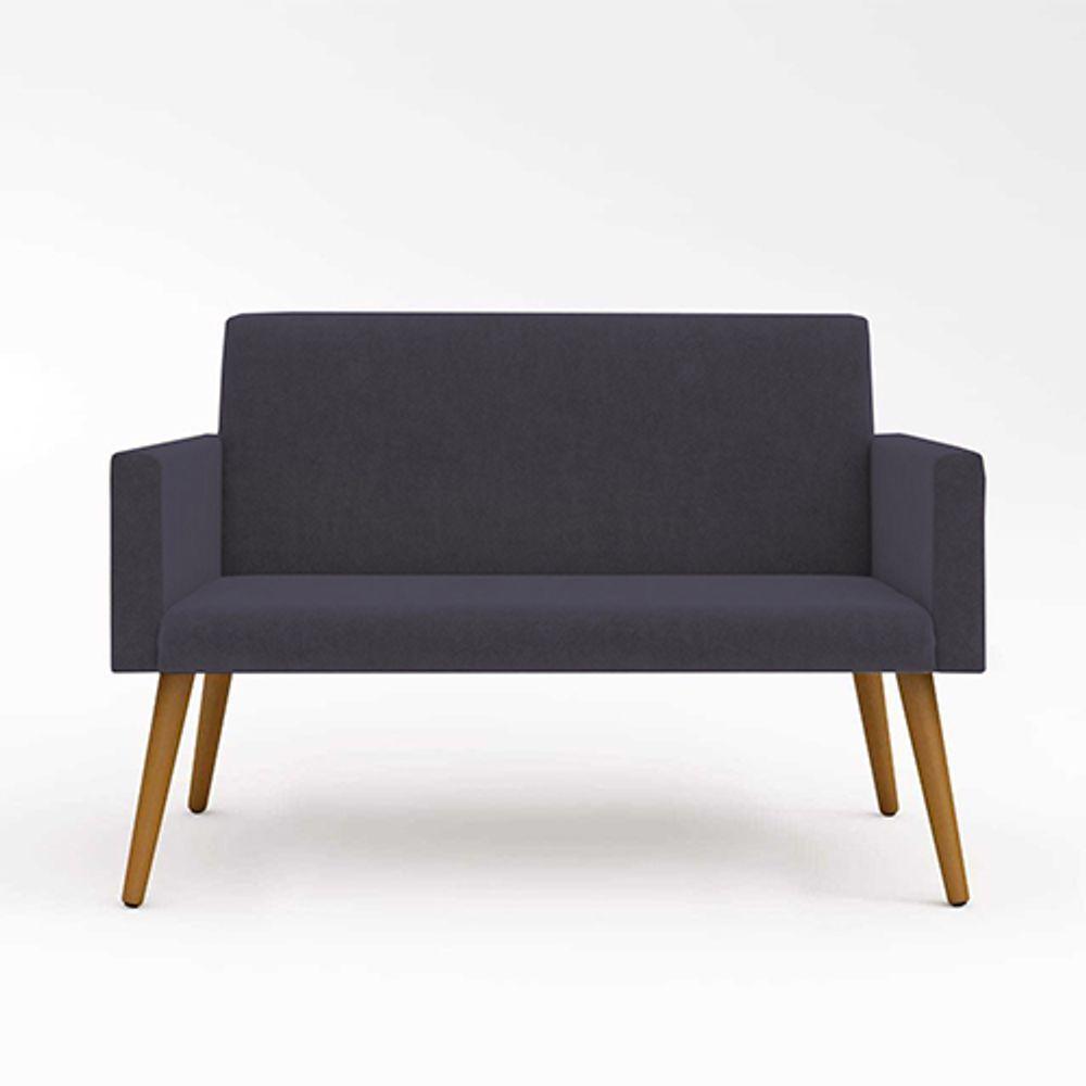 Kit Namoradeira 2 Lugares Reforçada + 2 Poltronas Cinza - 3