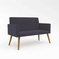 Kit Namoradeira 2 Lugares Reforçada + 2 Poltronas Cinza - 2