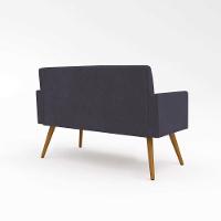 Kit Namoradeira 2 Lugares Reforçada + 2 Poltronas Cinza - 9